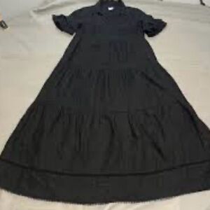 Chicos linen Elegant Black Maxi Dress